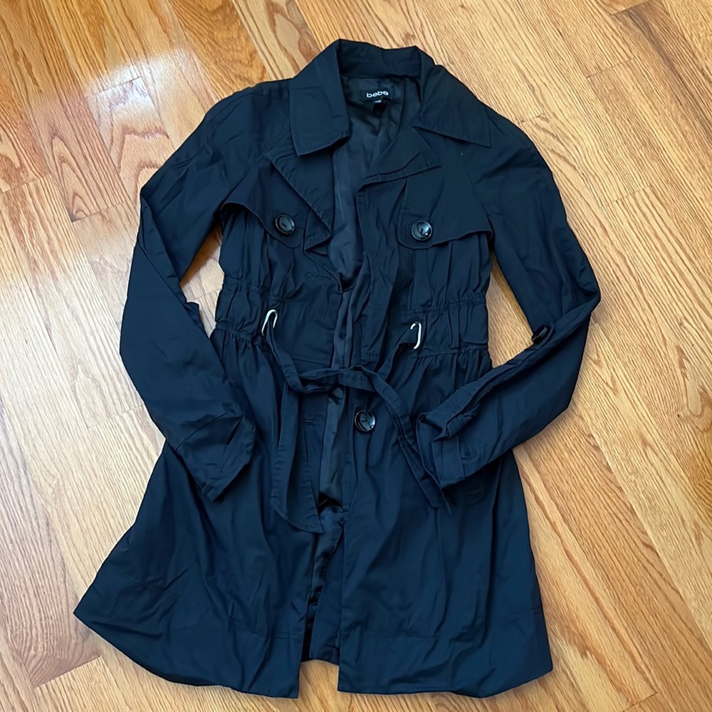 bebe Black Trench Coat